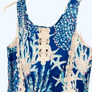 Lily Pulitzer Nautical Beach Dress sz 12
